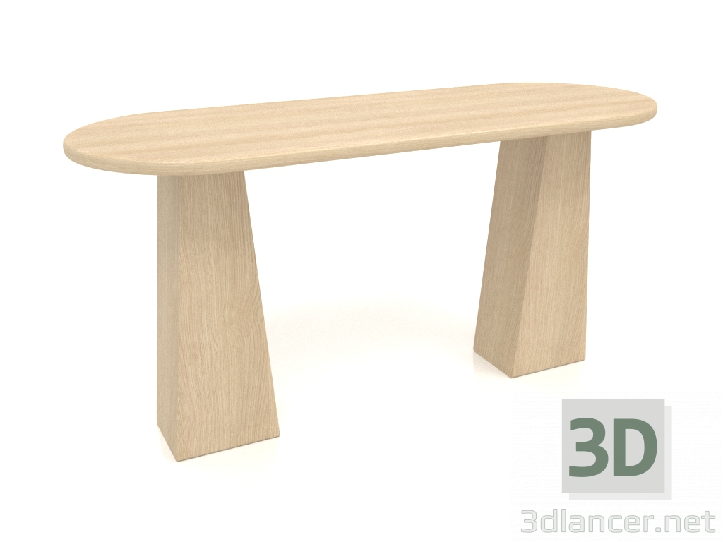 3 डी मॉडल कंसोल केटी 09 (1400x500x700, लकड़ी सफेद) - पूर्वावलोकन