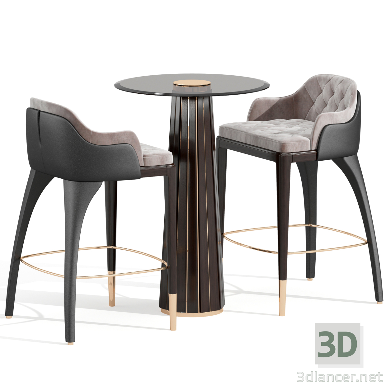 3d DARIAN BAR TABLE model buy - render