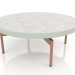 modello 3D Tavolino rotondo Ø90x36 (Grigio cemento, DEKTON Kreta) - anteprima