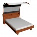 3d модель 140x200cm ліжко + навіс – превью