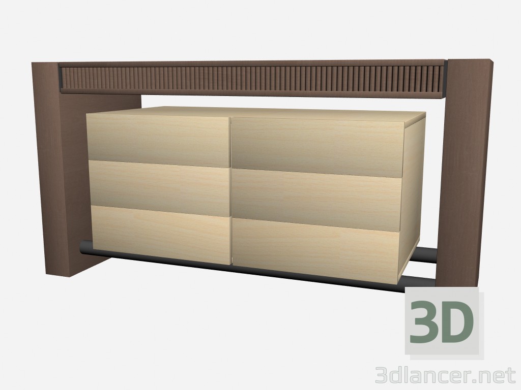 modèle 3D Karine Dresser 1 - preview