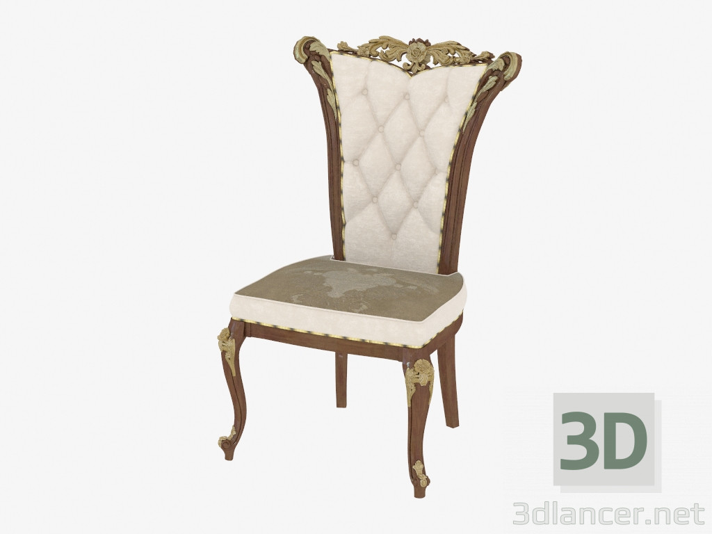 modèle 3D Chaise à manger en style classique 210 - preview