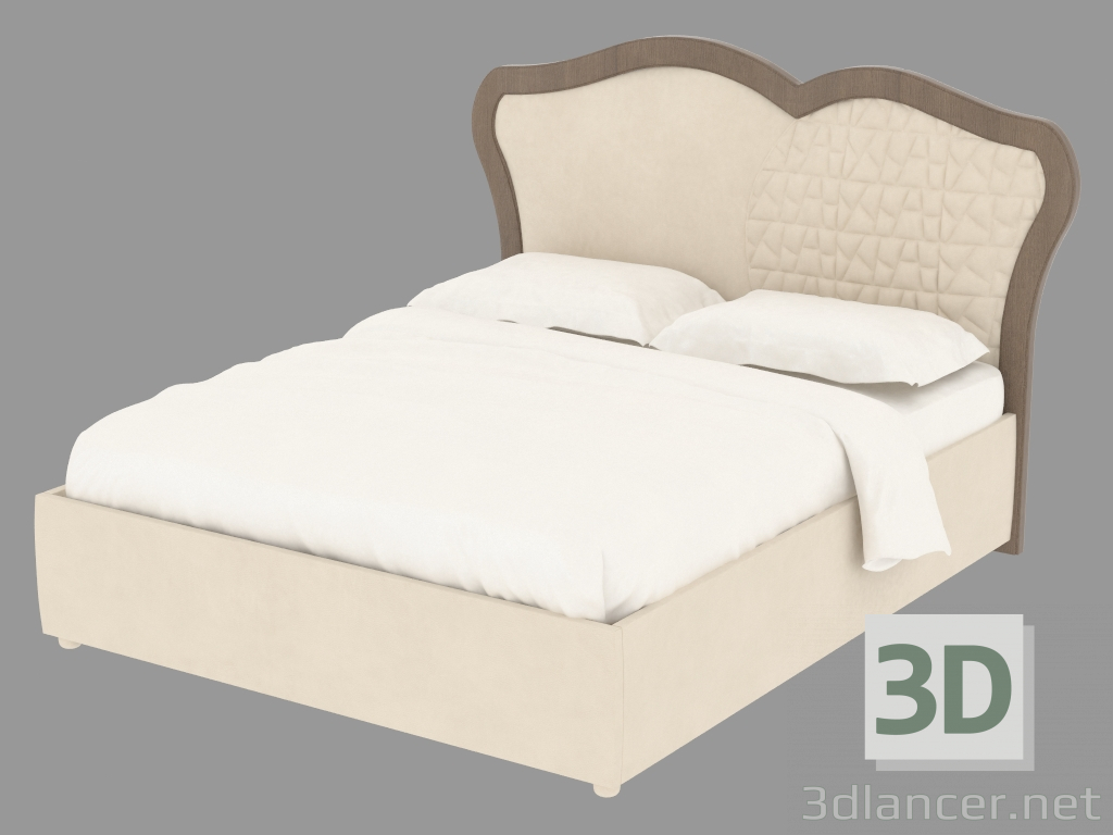 3d модель Кровать двуспальная L2IMONC – превью
