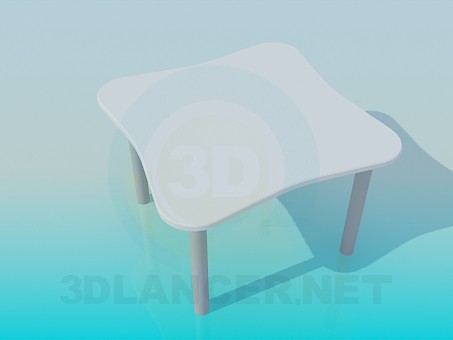 3D Modell Tisch für Kaffee - Vorschau