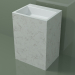 3D modeli Ayaklı lavabo (03R136303, Carrara M01, L 60, P 48, H 85 cm) - önizleme