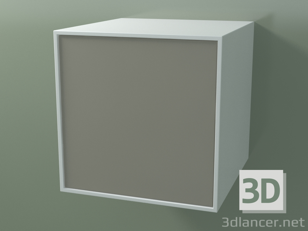 3D Modell Box (8AUACB03, Gletscherweiß C01, HPL P04, L 48, P 50, H 48 cm) - Vorschau