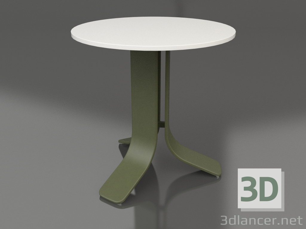 modello 3D Tavolino Ø50 (Verde oliva, DEKTON Zenith) - anteprima