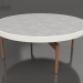 modello 3D Tavolino rotondo Ø90x36 (Grigio agata, DEKTON Kreta) - anteprima