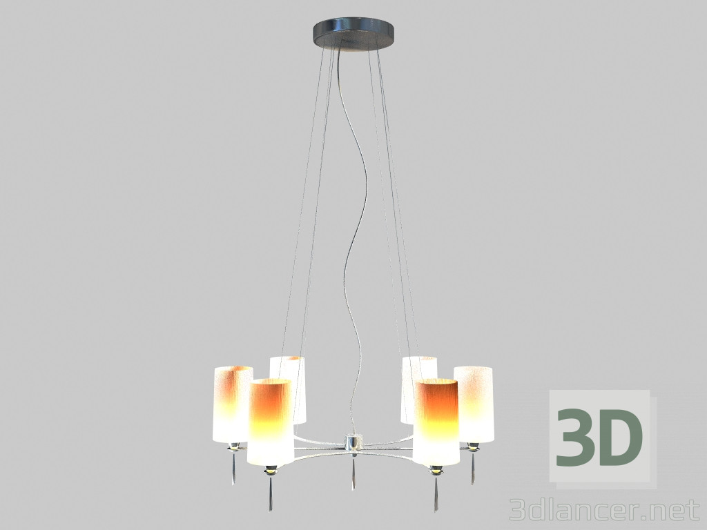 modello 3D Lampadario modestia md10370-6a - anteprima