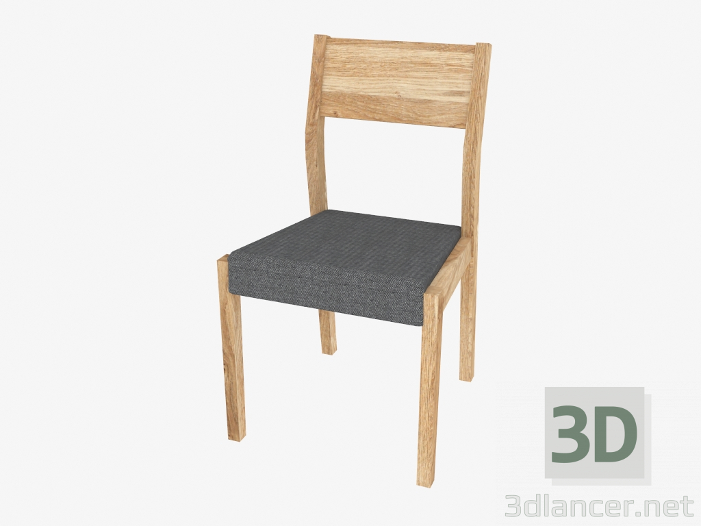 3d модель Стул с тканевой обивкой сидения (SE.K1 48x85x50cm) – превью