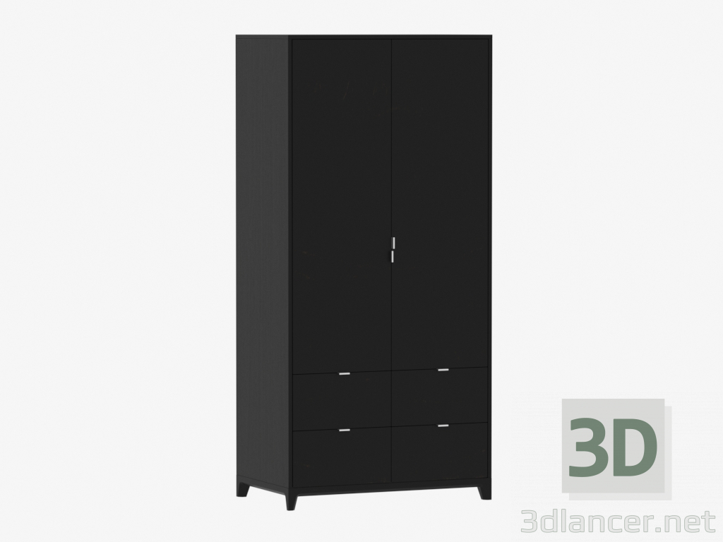 3d model Wardrobe CASE № 4 - 1000 with drawers (IDC018006000) - preview