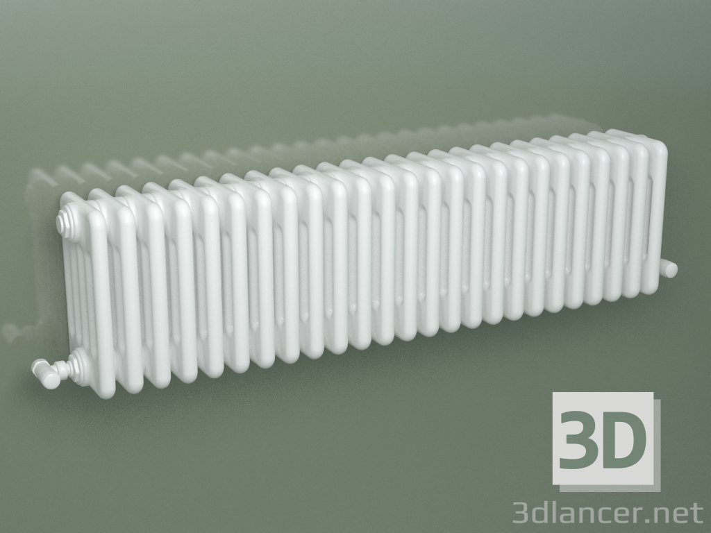 3D modeli Borulu radyatör PILON (S4H 5 H302 25EL, beyaz) - önizleme