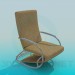3d модель Сучасне крісло-качалка – превью
