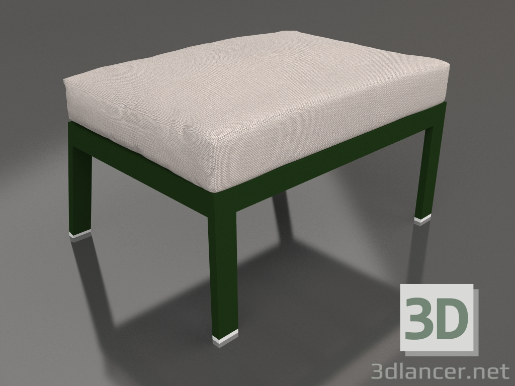 3D modeli Sandalye için puf (Şişe yeşili) - önizleme