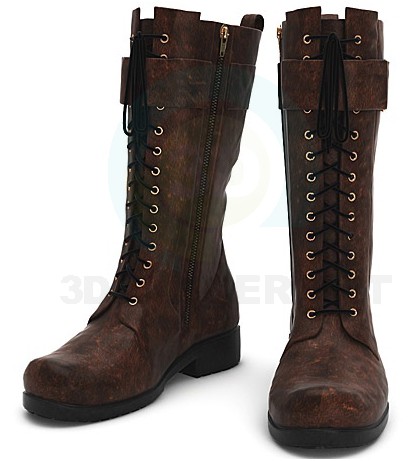 3d model boots - preview