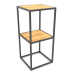 3d model Square console rack (WOOD, 40x40x86, 2 shelves) - preview