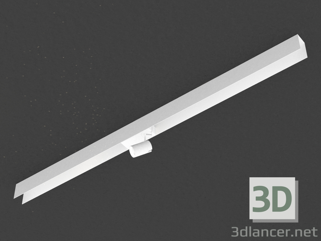 3D Modell Die LED-Lampe für die magnetische Stromschiene (DL18788_01M weiß) - Vorschau