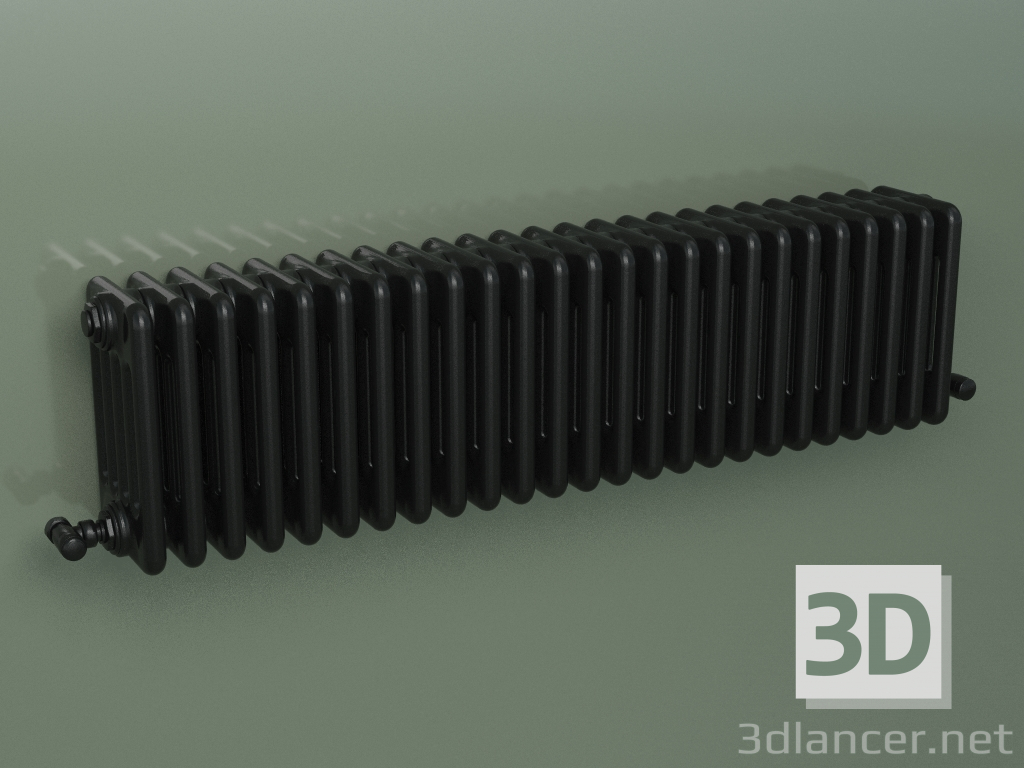 3d model Tubular radiator PILON (S4H 5 H302 25EL, black) - preview