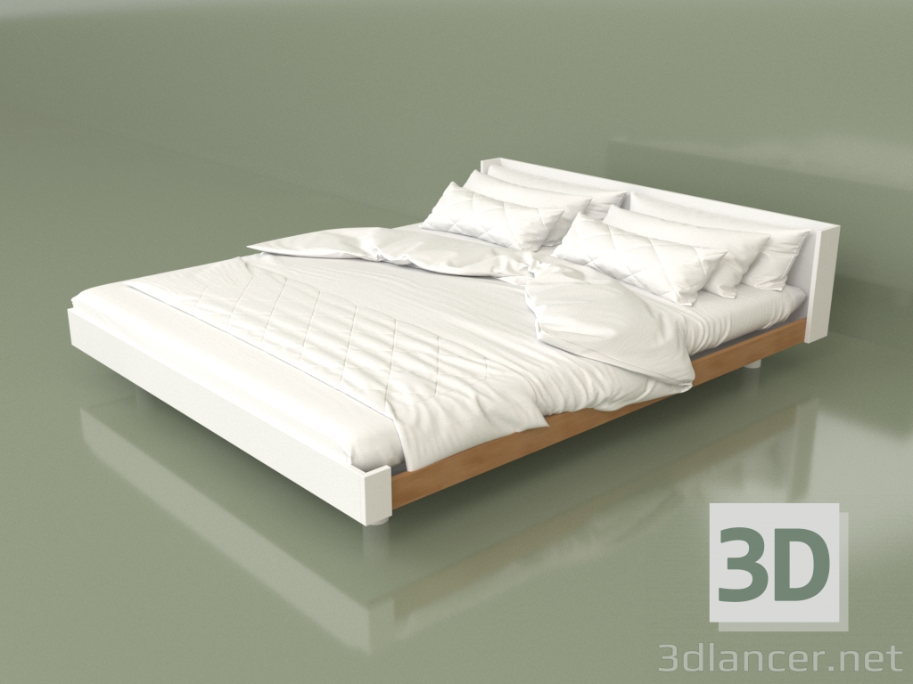 3D Modell Bett 1600x2000 (30321) - Vorschau