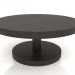 3 डी मॉडल कॉफी टेबल जेटी 022 (डी = 800x350, लकड़ी का भूरा गहरा) - पूर्वावलोकन