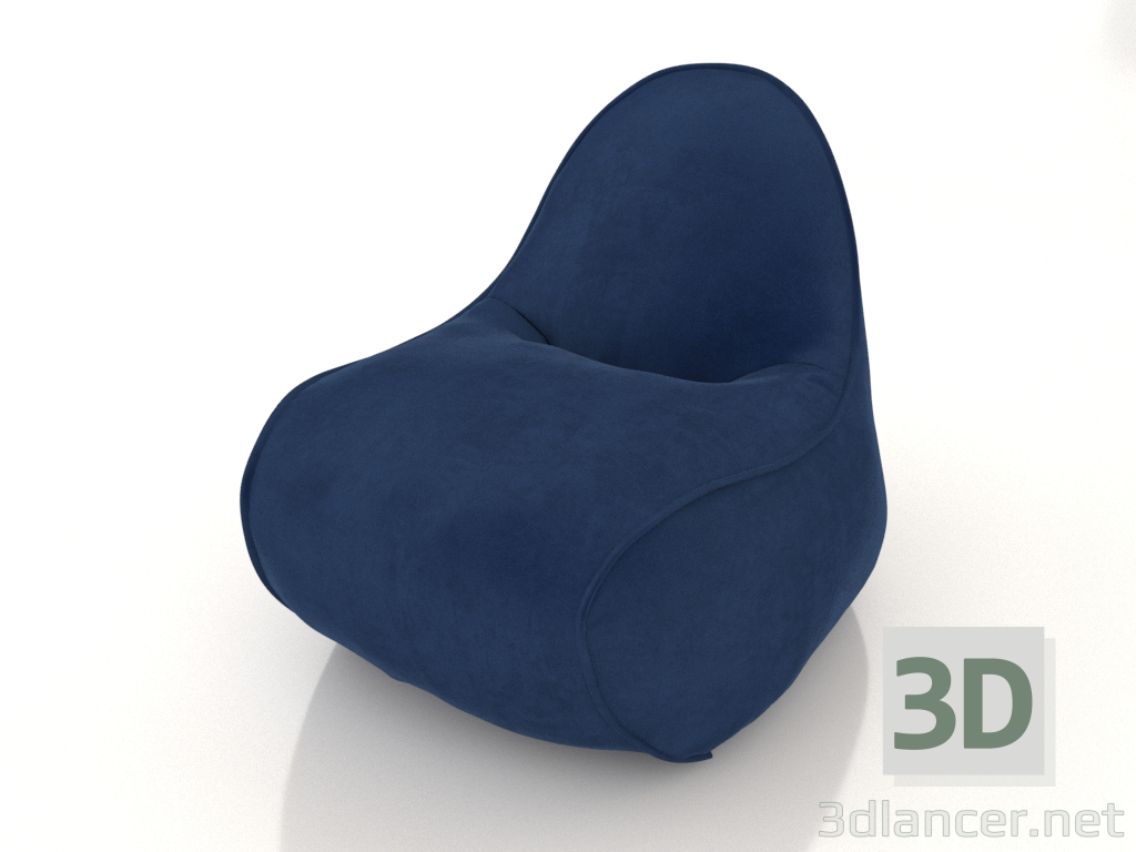 3D modeli Puf Lagom (kumaş 1) - önizleme