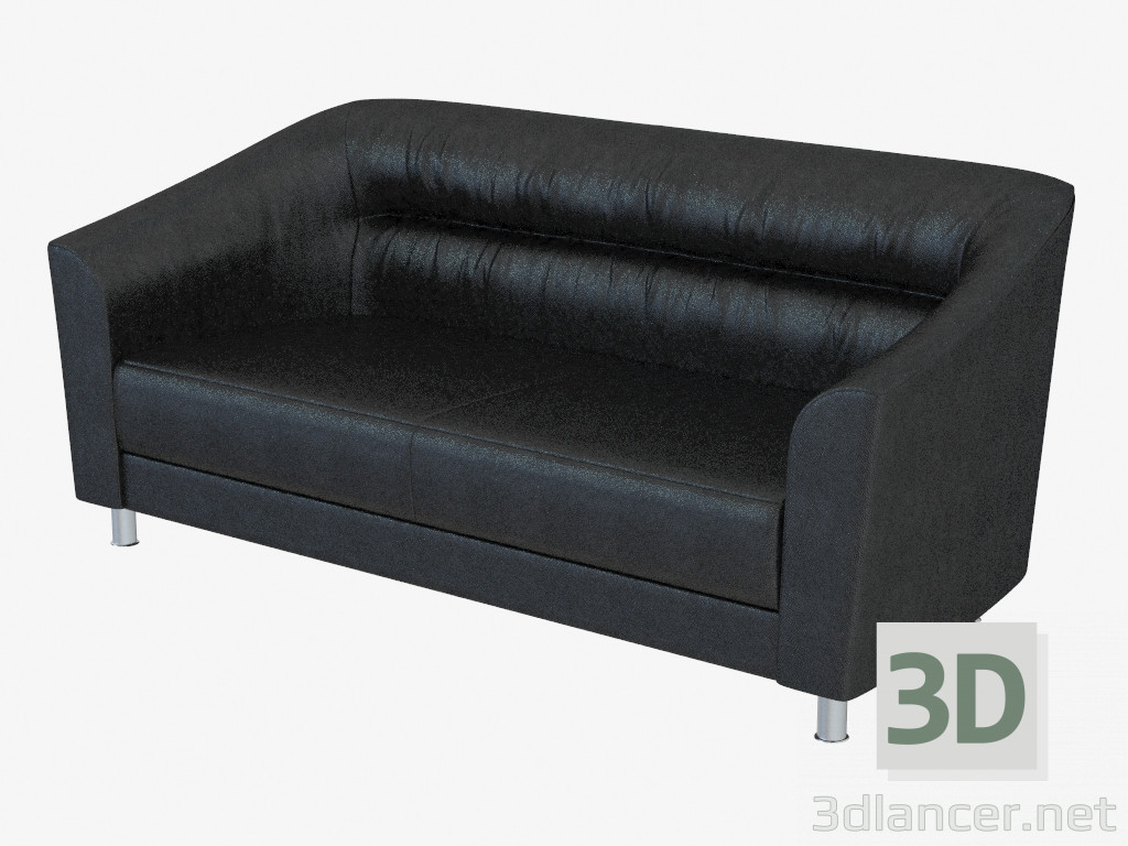 3d model Wright sofá de cuero suite - vista previa