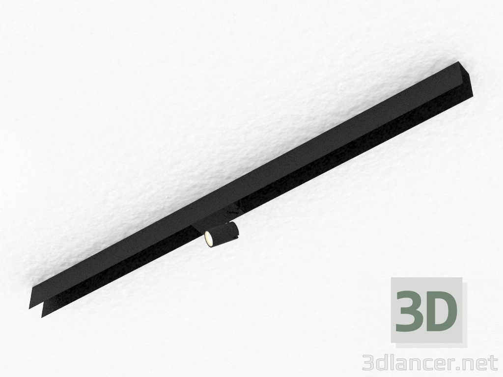 3 डी मॉडल चुंबकीय busbar के लिए एलईडी दीपक (DL18788_01M काला) - पूर्वावलोकन