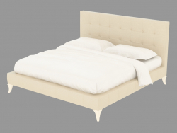 cama doble con cuero guarnecido LTTOD1-199