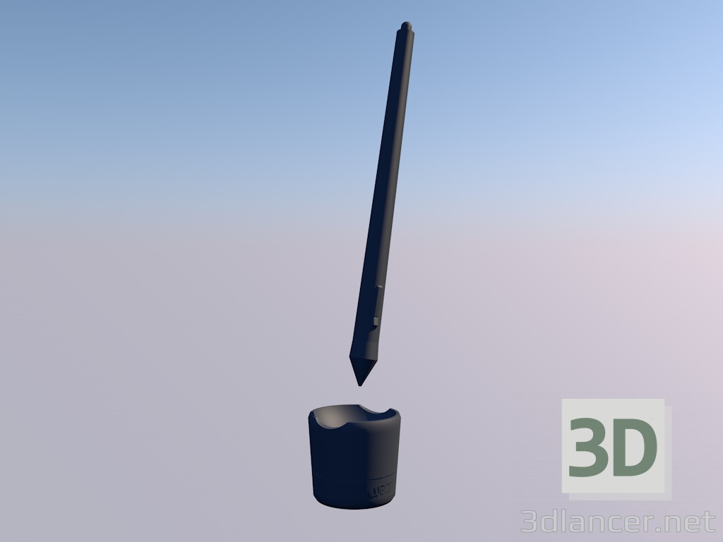 modello 3D Wacom Pen - anteprima