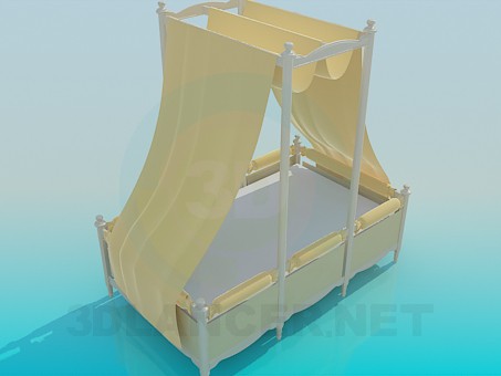3D modeli Gölgelik yatak - önizleme