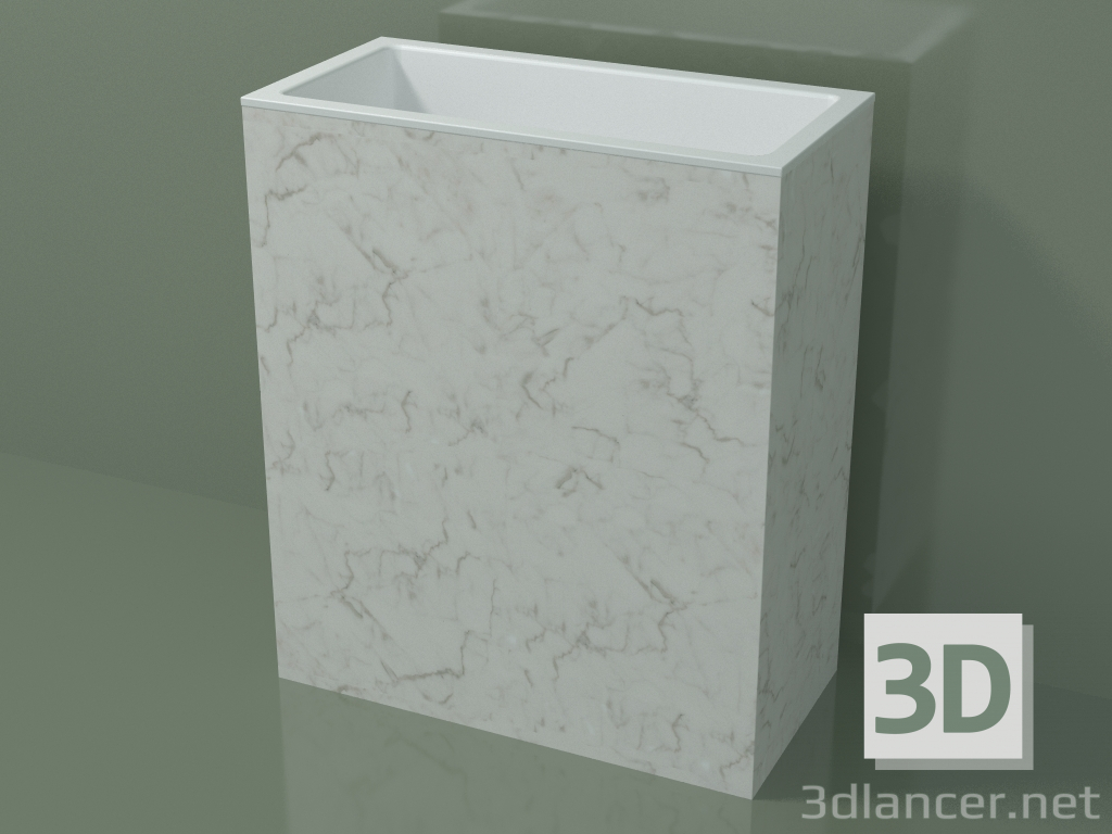 modèle 3D Lavabo sur pied (03R146101, Carrara M01, L 72, P 36, H 85 cm) - preview