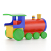 3 डी लकड़ी की खिलौना ट्रेन मॉडल खरीद - रेंडर