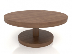 Table basse JT 022 (D=800x350, bois brun clair)