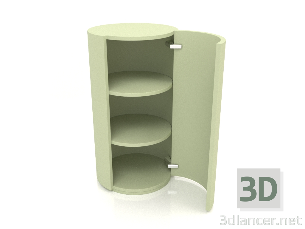 modello 3D Armadio (con anta aperta) TM 09 (P=503х931, verde chiaro) - anteprima