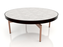 गोल कॉफी टेबल Ø90x36 (काला, डेकटन क्रेटा)