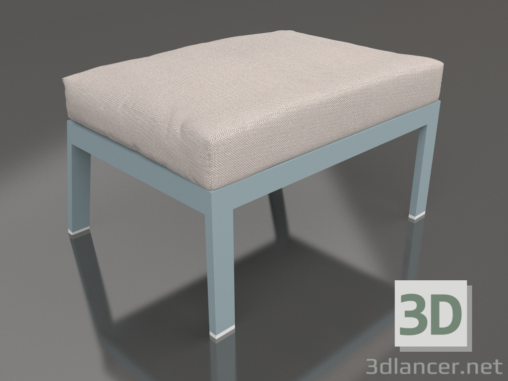 3 डी मॉडल कुर्सी के लिए पाउफ (नीला ग्रे) - पूर्वावलोकन