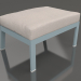 modèle 3D Pouf pour chaise (bleu gris) - preview