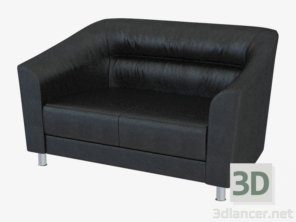 modello 3D Pelle Wright Ufficio divano Suite - anteprima