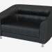 modello 3D Pelle Wright Ufficio divano Suite - anteprima