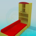 modèle 3D Canapé avec meuble - preview