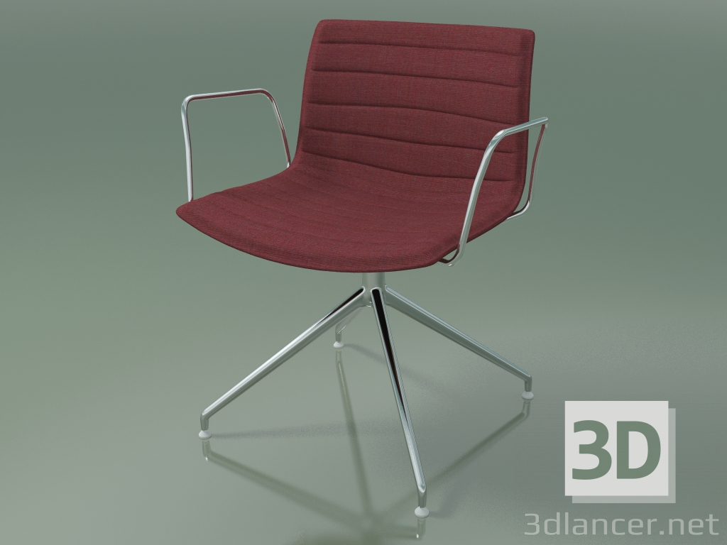 3D Modell Stuhl 3125 (drehbar, mit Armlehnen, LU1, mit abnehmbarer Polsterung) - Vorschau