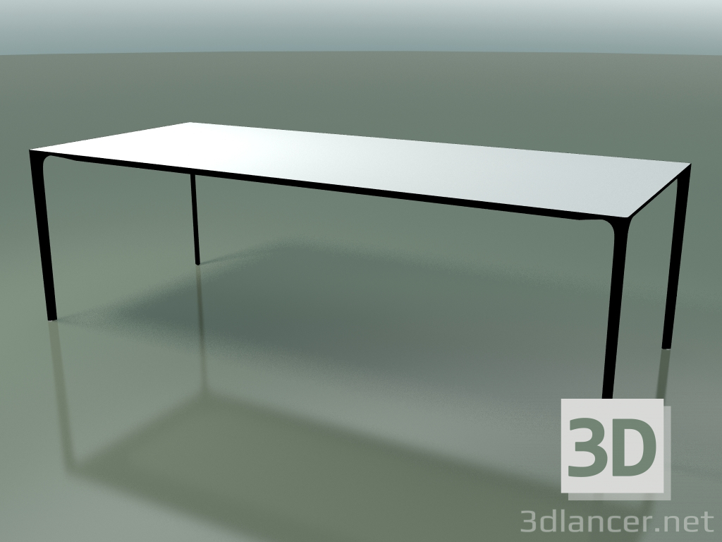 3D Modell Rechteckiger Tisch 0806 (H 74 - 100 x 240 cm, Laminat Fenix F01, V39) - Vorschau