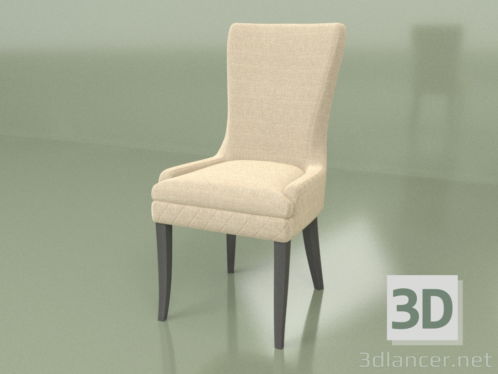 Modelo 3d Cadeira Agostino (preta) - preview