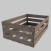 3d wooden box model buy - render