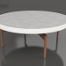 modèle 3D Table basse ronde Ø90x36 (Blanc, DEKTON Kreta) - preview