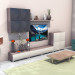 3d model living room - preview