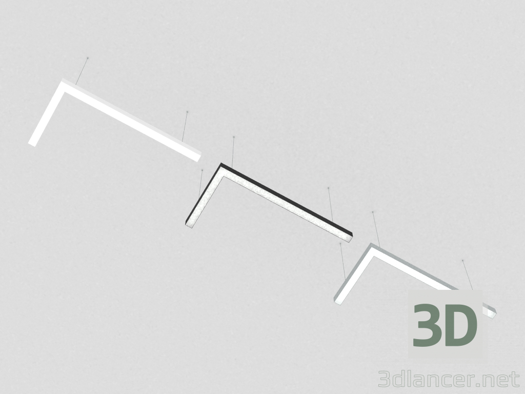 3D modeli Süspansiyon LED lamba (DL18516S081A57) - önizleme