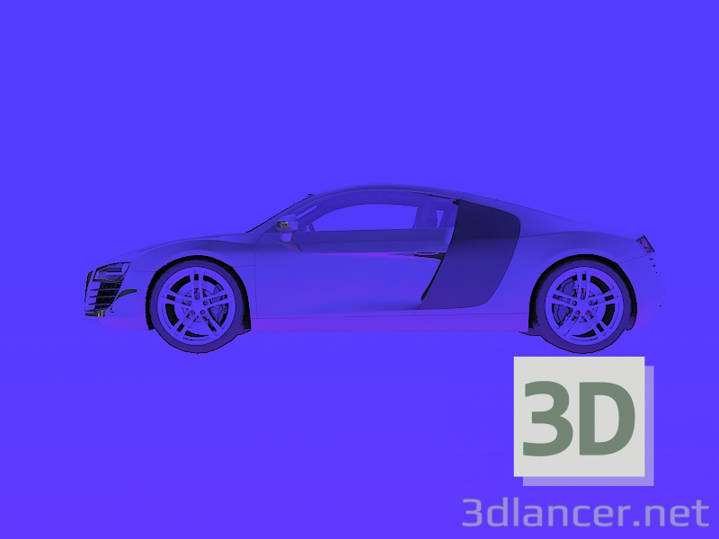 modello 3D AUDI V8 - anteprima