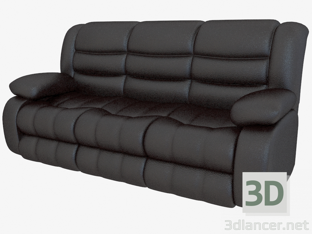 modèle 3D Triple Sofa Manchester - preview