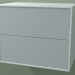 3d модель Ящик двойной (8AUBCA01, Glacier White C01, HPL P03, L 60, P 36, H 48 cm) – превью